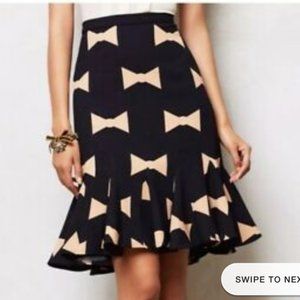 Bowtie pencil skirt ANTHROPOLOGIE